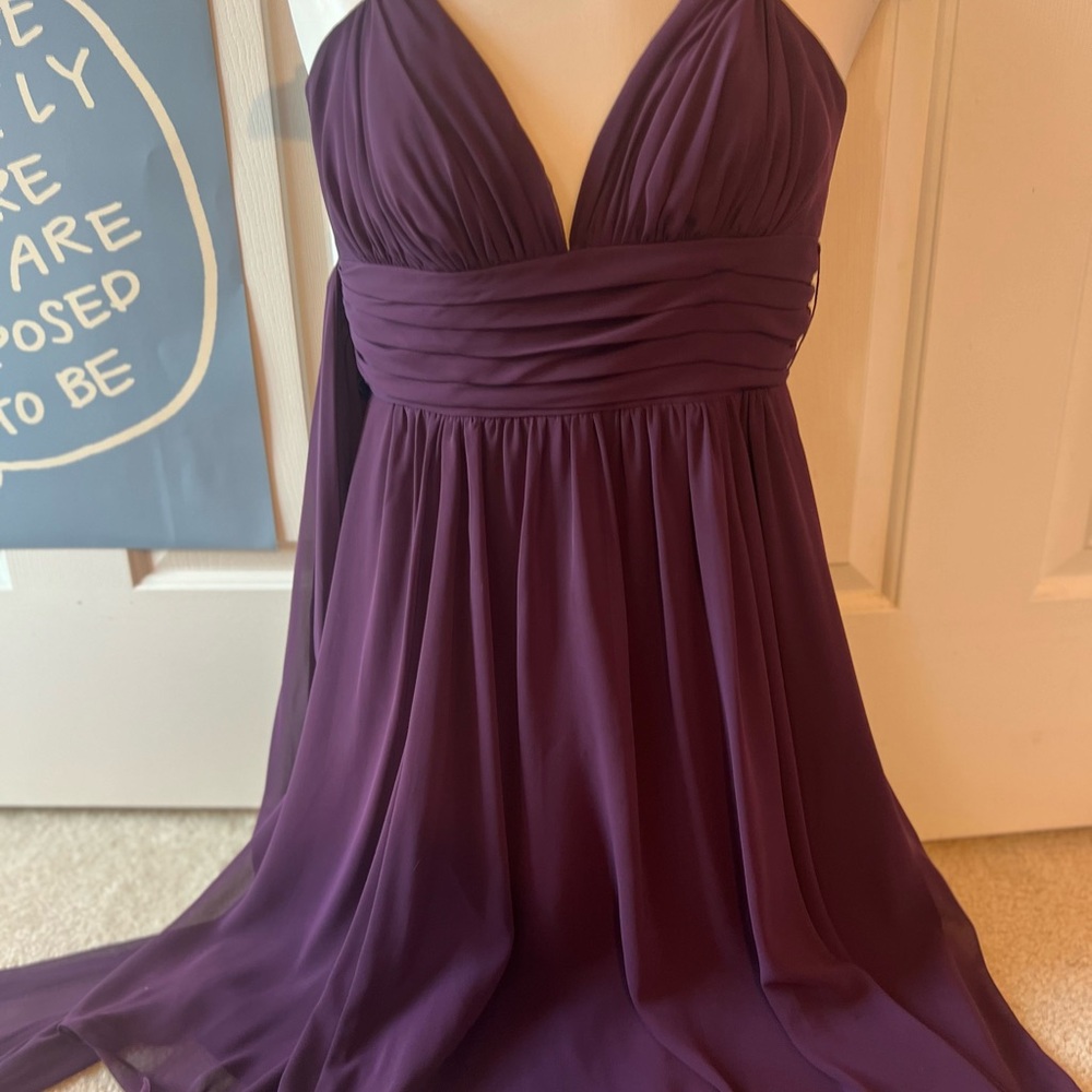 Bari Jay Deep Purple Gown